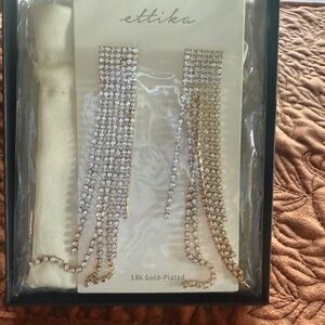 Diamond /Gold Drop Earrings